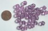 30 8mm Bumpy Speckled Mauve Nuggets